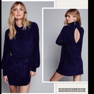 New Free People New Moon Chenille Sweater Dress